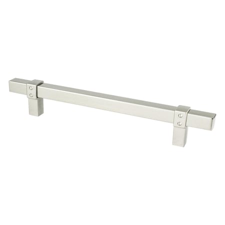 Berenson Hardware 160 mm Center to Center Rivet Rebel Cabinet Pull, Brushed Nickel 5081-4BPN-P